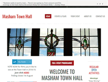 Tablet Screenshot of mashamtownhall.com
